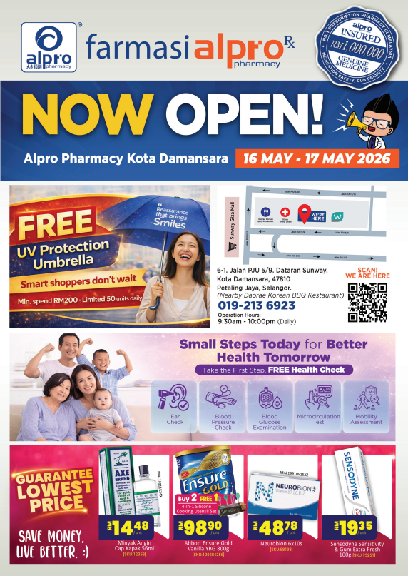 Grand Opening Alpro Pharmacy Kota Damansara 16 May 2026