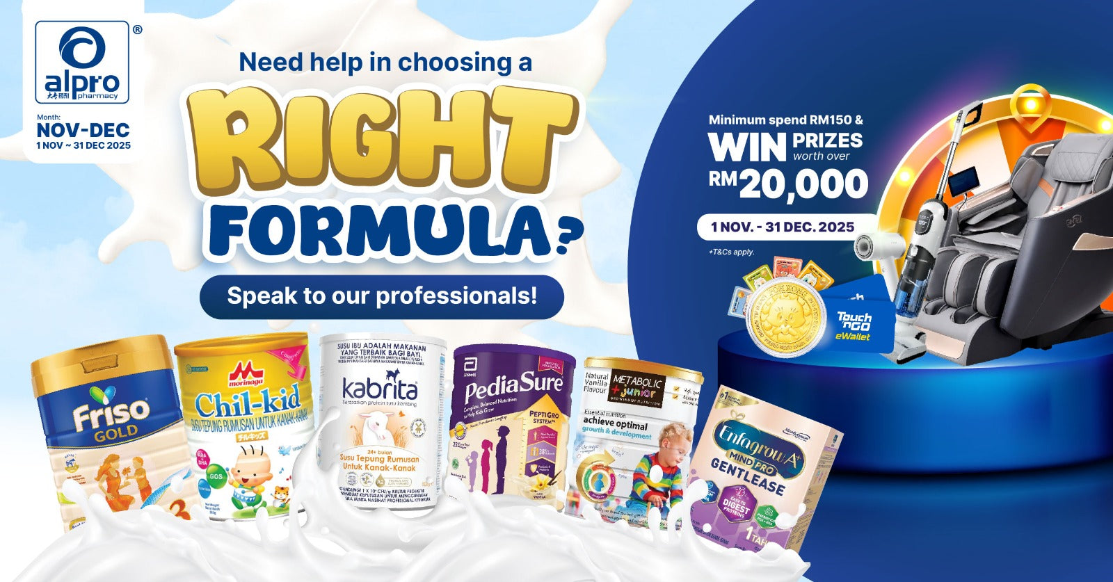 The Right Formula, The Right Growth: Spend & Win Prizes Worth Over RM20,000!