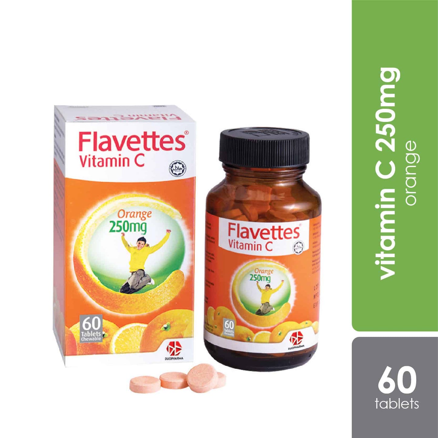 flavettes-vit-c-250mg-orange-60s