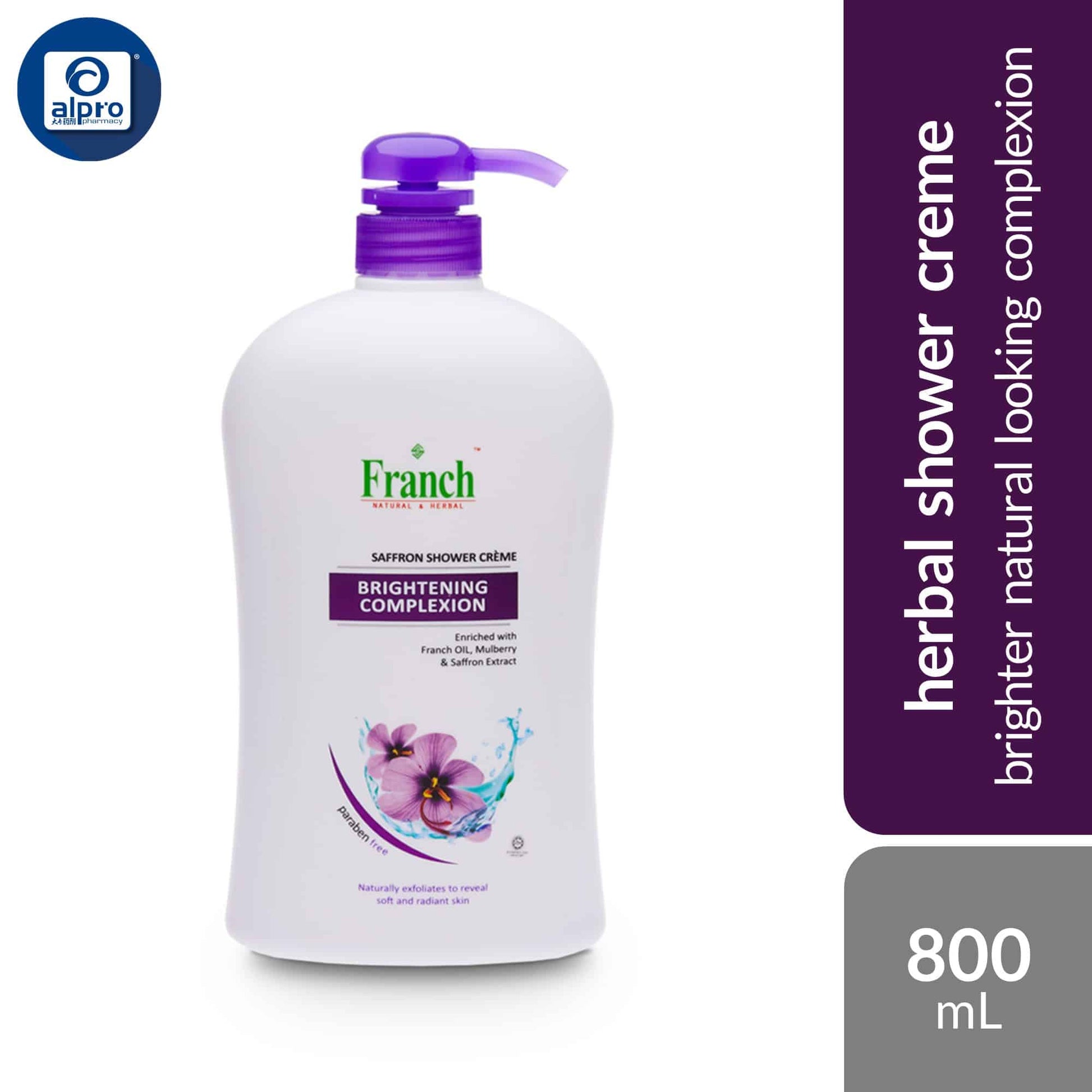 franch-herbal-shower-creme-assorted-800ml-restore-hair-moisture-loss-brightening-complex
