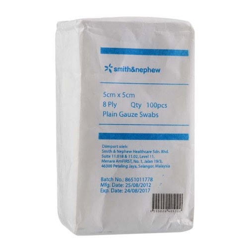 s-n-plain-gauze-swabs-5cmx5cmx8ply-100s
