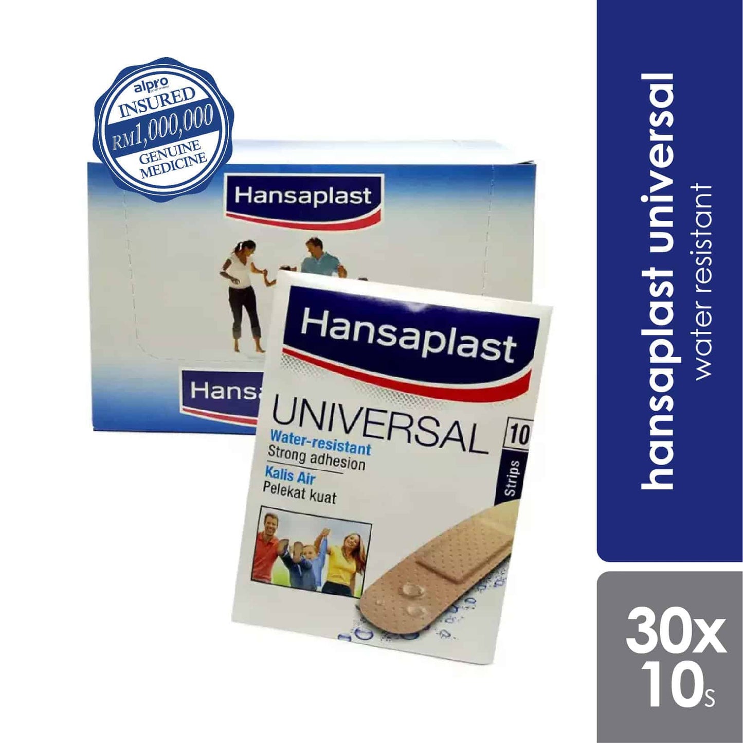 hansaplast-uni-water-resistant-30x10s