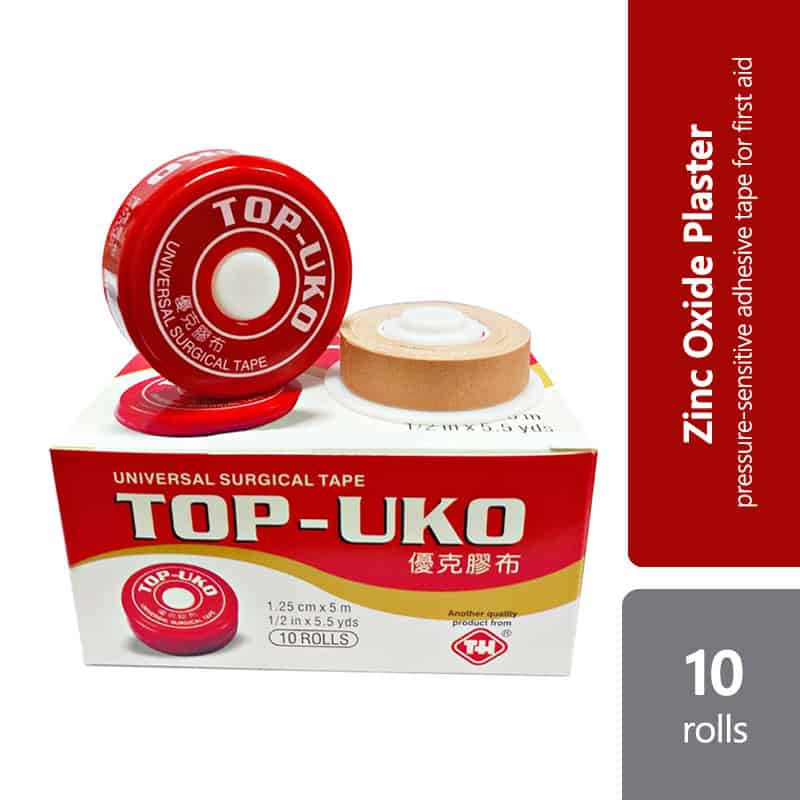 top-uko-zinc-oxide-plaster-1-2x5yds-roll