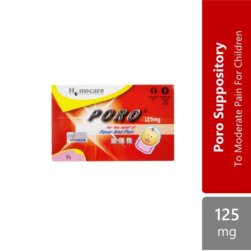 homecare-poro-suppository-125mg-10x10s