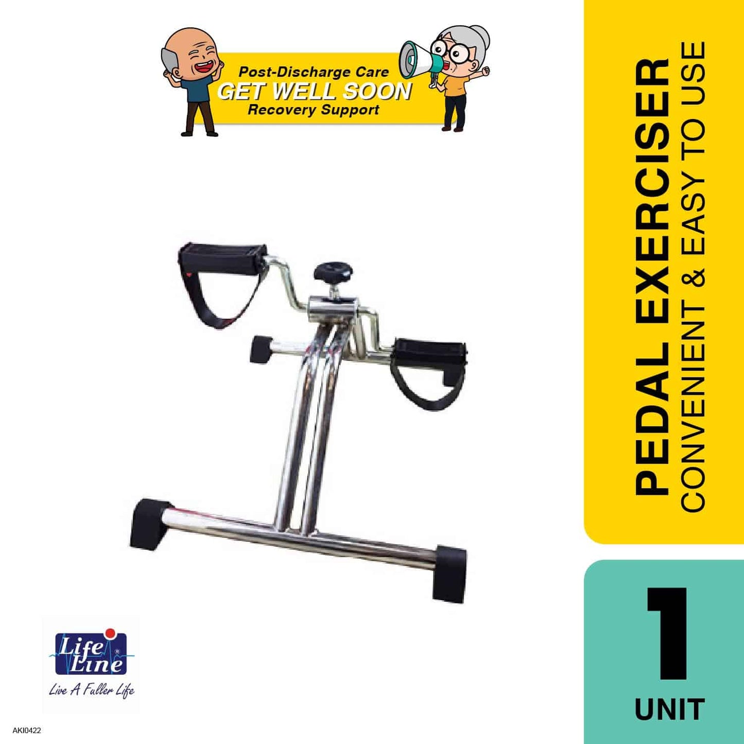 lifeline-pedal-exerciser-durable-double-bar
