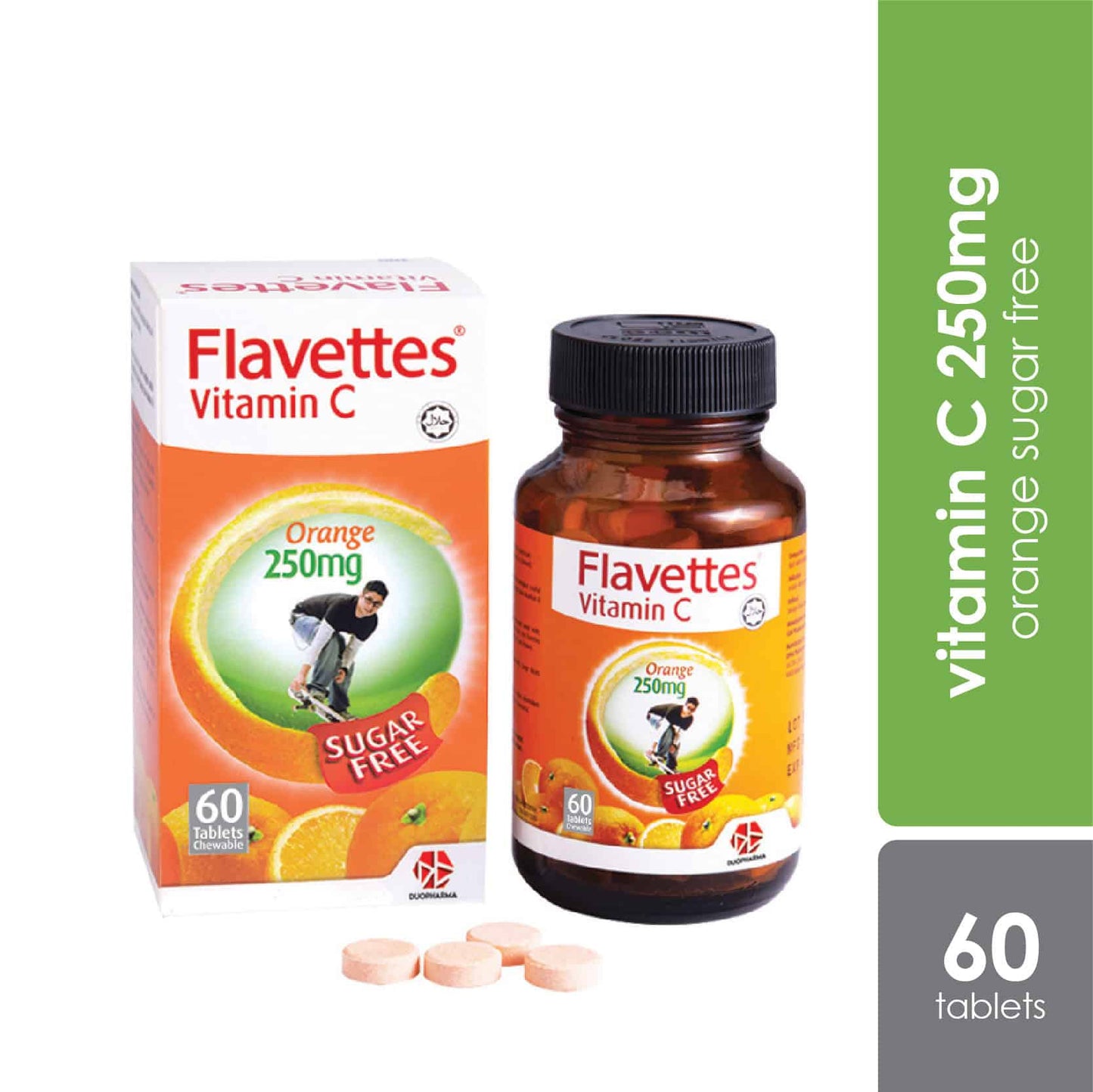 flavettes-vit-c-250mg-sugar-free-orange-60s