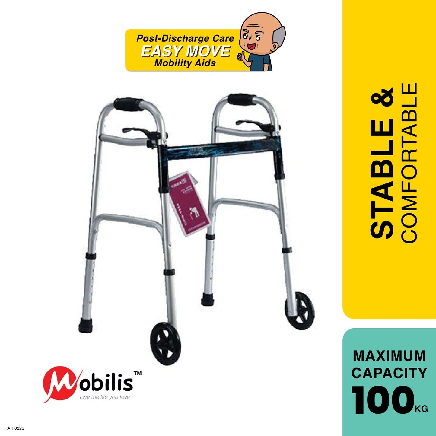 mobilis-2-wheeled-walking-frame-mo-9149l-foldable