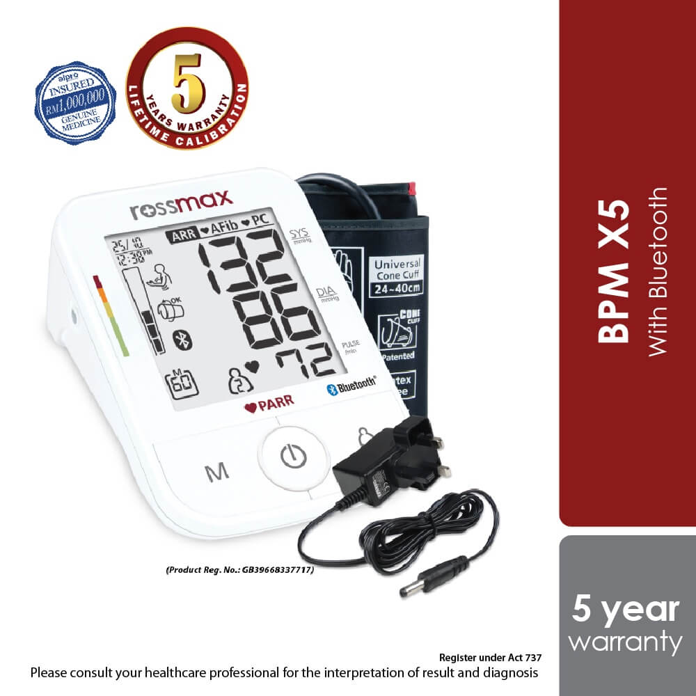 rossmax-x5-bluetooth-blood-pressure-monitor