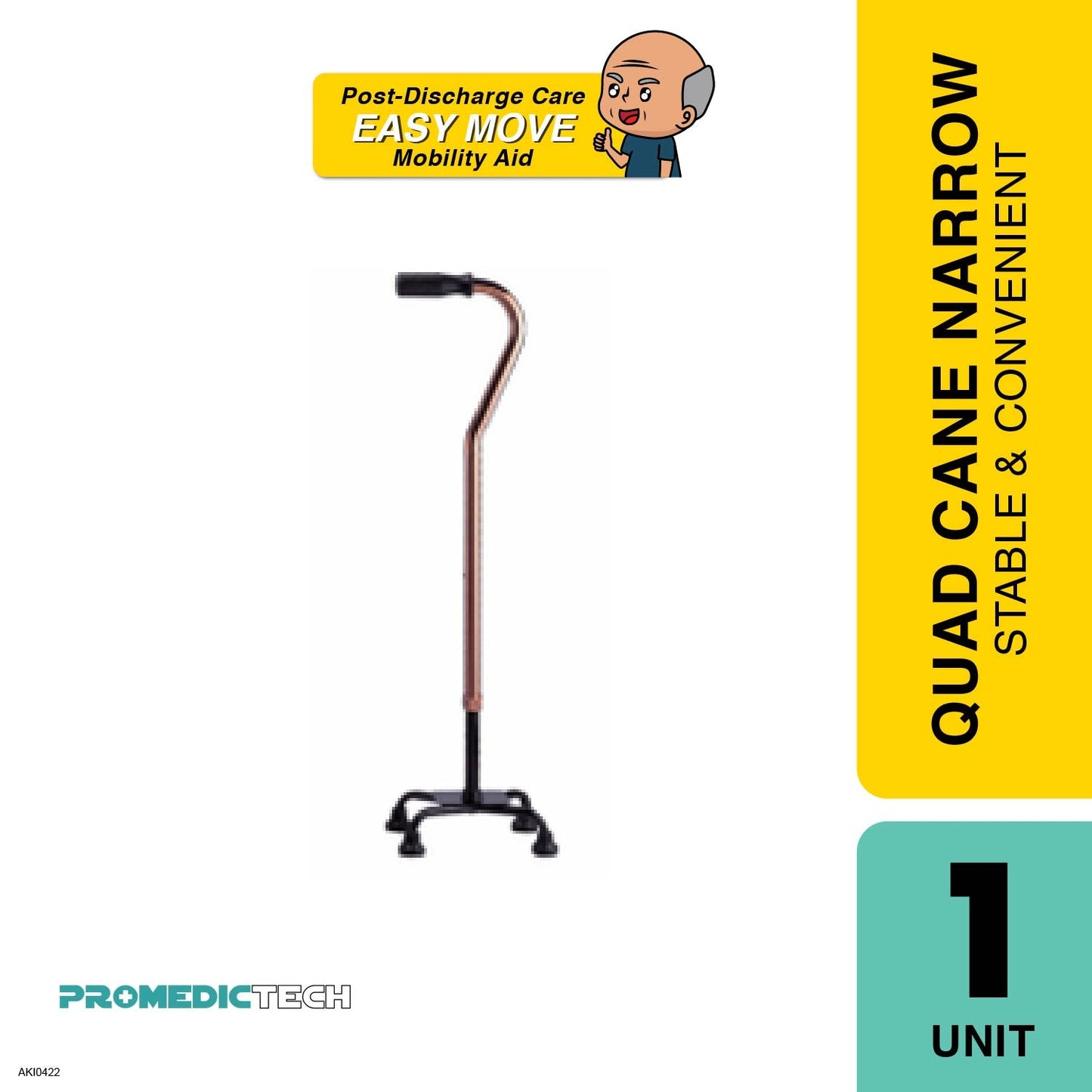 promedictech-quad-cane-narrow-based-stable-comfortable
