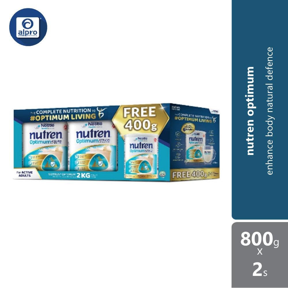 Nestle Nutren Optimum 800g x2 FREE 400g | Complete Nutrition Formula Nestle