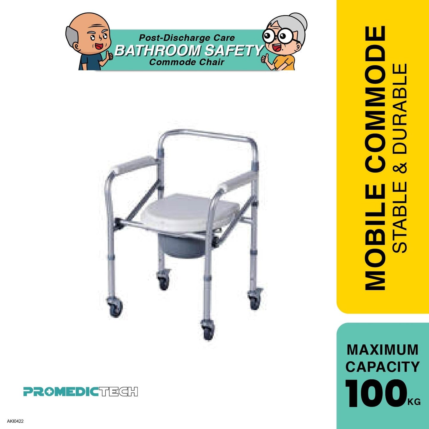 promedictech-aluminum-mobile-commode-cc-2696l-adjustable-foldable