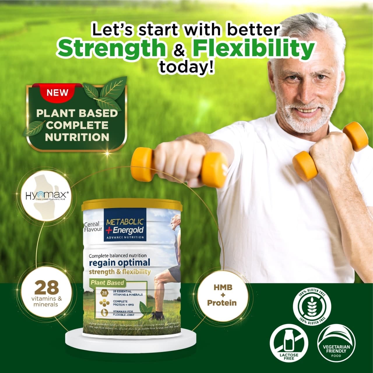 Metabolic + Energold Plant Based 850G Metabolic+