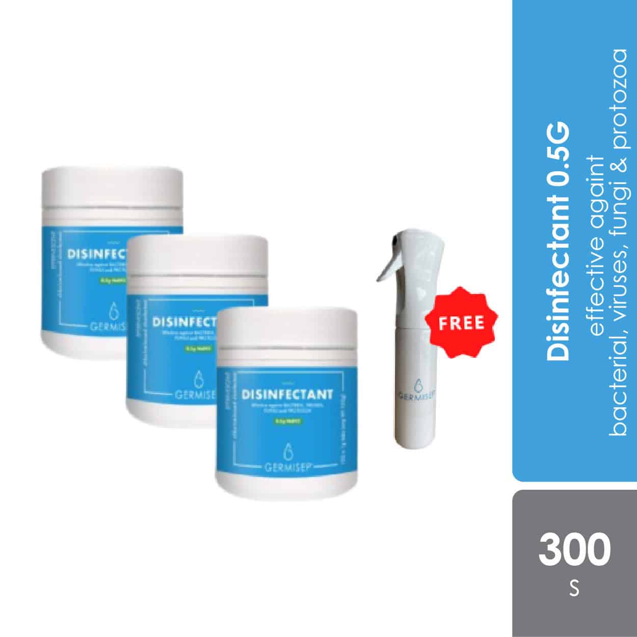 germisep-disinfectant-0-5g-effervescent-3x100s-free-flairosol-spray
