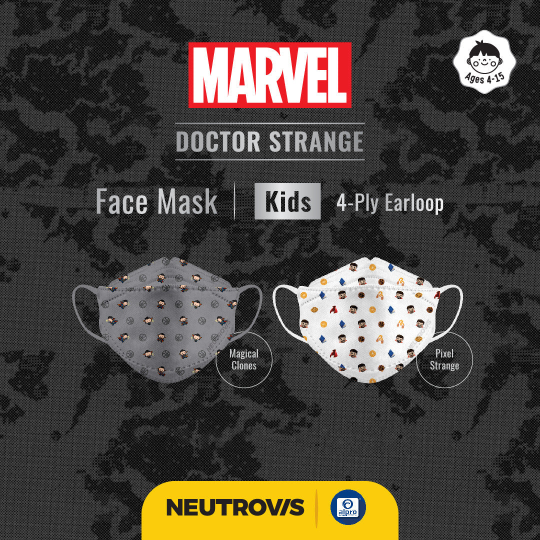 neutrovis-4-ply-face-mask-with-nose-pad-marvel-dr-strange-edition-20s-magical-clones-pixel-strange-for-kids