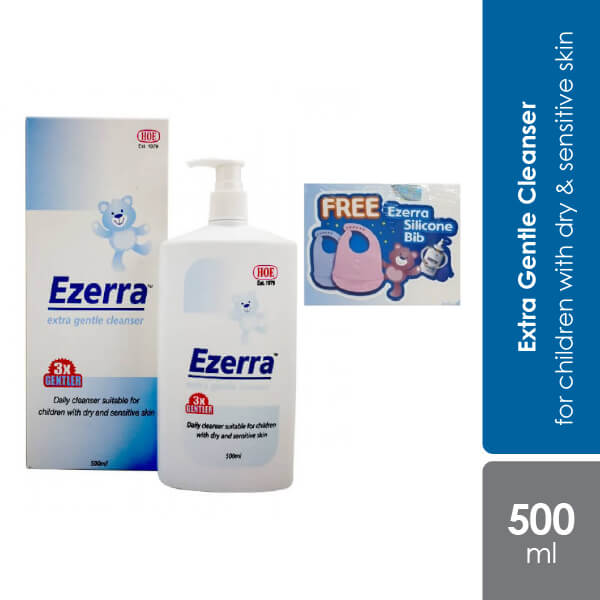 ezerra-extra-gentle-cleanser-500ml-free-silicone-bib