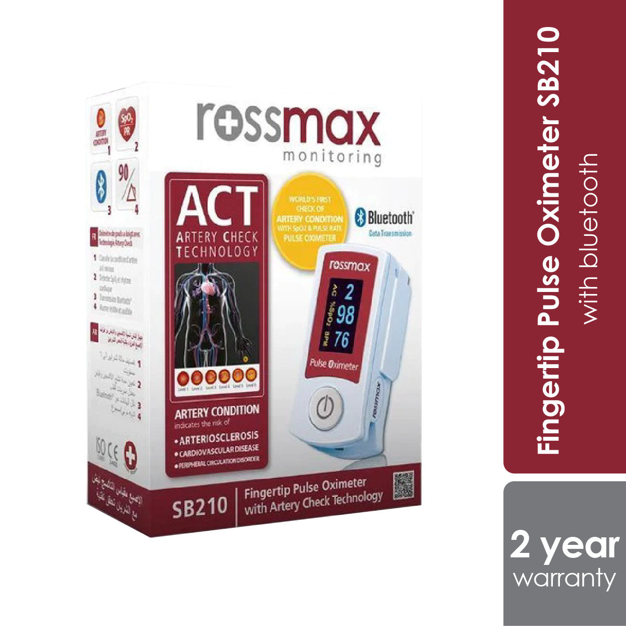 rossmax-fingertip-pulse-oximeter-with-act-bluetooth-sb210