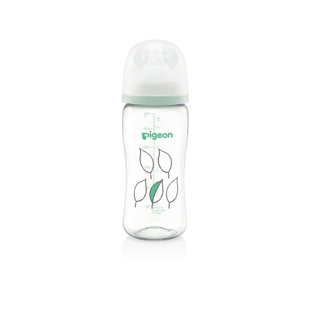 pigeon-softouch-t-ester-bottle-leaf-300ml-1s-for-infants-3-months-and-above