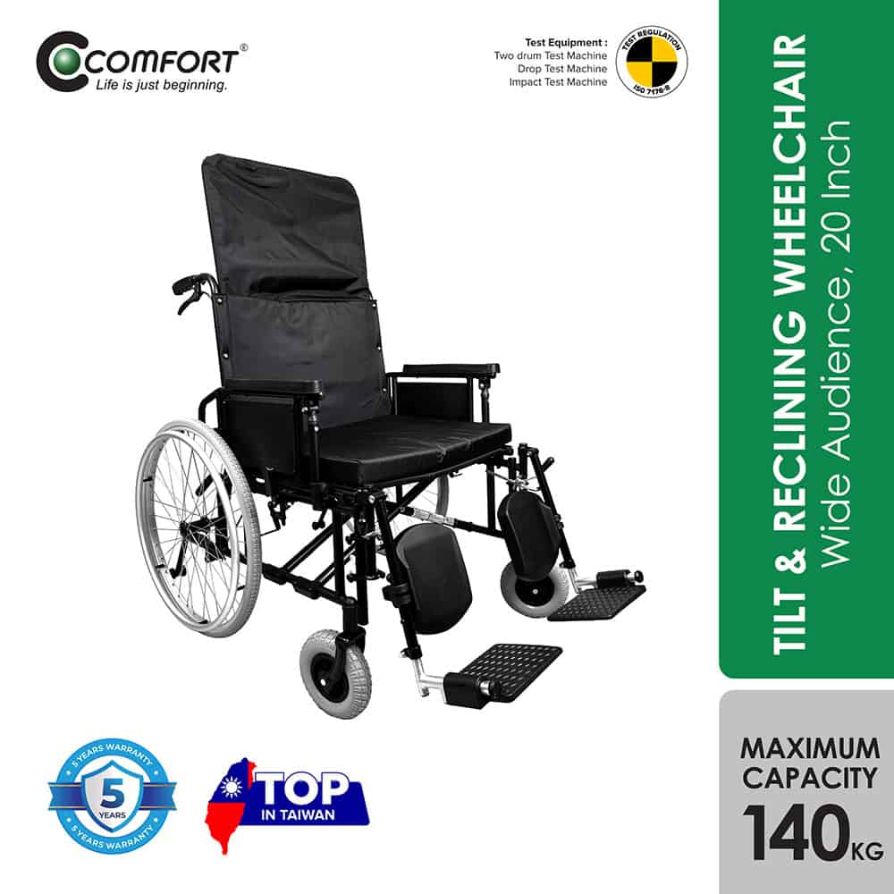 comfort-k9-20-inches-steel-reclining-wheelchair-suitable-for-injuries-and-stroke-patient