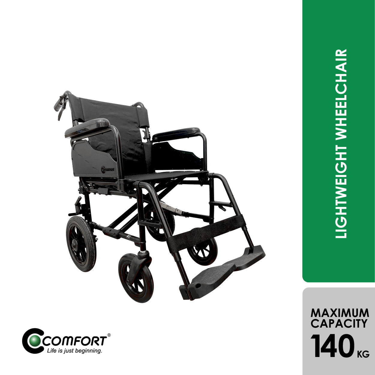 comfort-k7-812a-18-inches-transit-wheelchair-bedridden-transfer-wheelchair