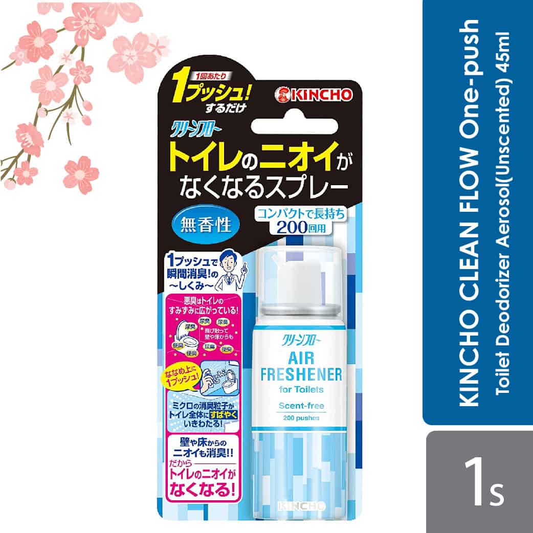 kincho-clean-flow-one-push-toilet-deodorizer-aerosol-unscented-45ml-compact-toilet-odors-eliminator