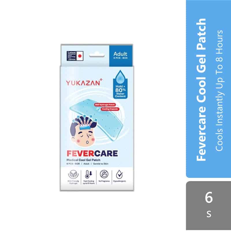 yukazan-adult-fevercare-medical-cool-gel-patch-6s