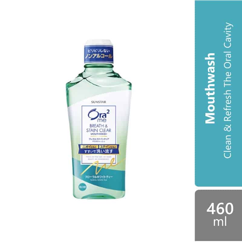 sunstar-ora2-me-breath-stain-clear-mouthwash-f-white-tea-460ml