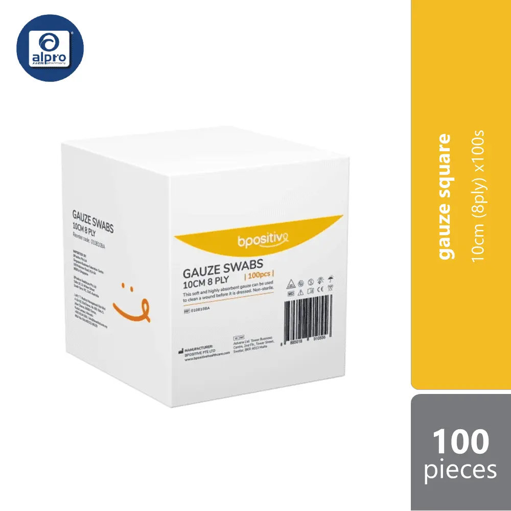 bpositive-gauze-swabs-squares-10cm-8ply-100s-highly-absorbent-gauze