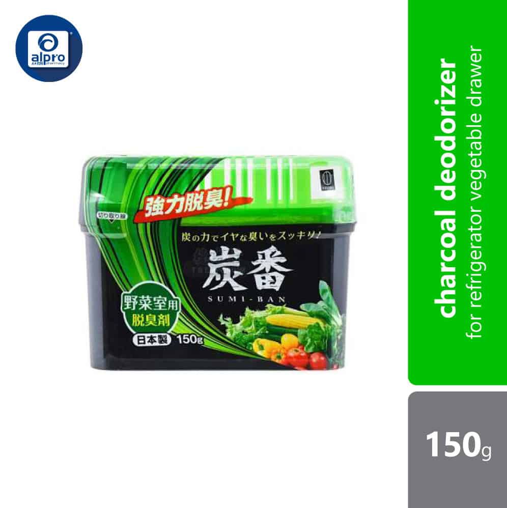 kokubo-sumi-ban-charcoal-deodorizer-for-refrigerator-vegetable-drawer-150g
