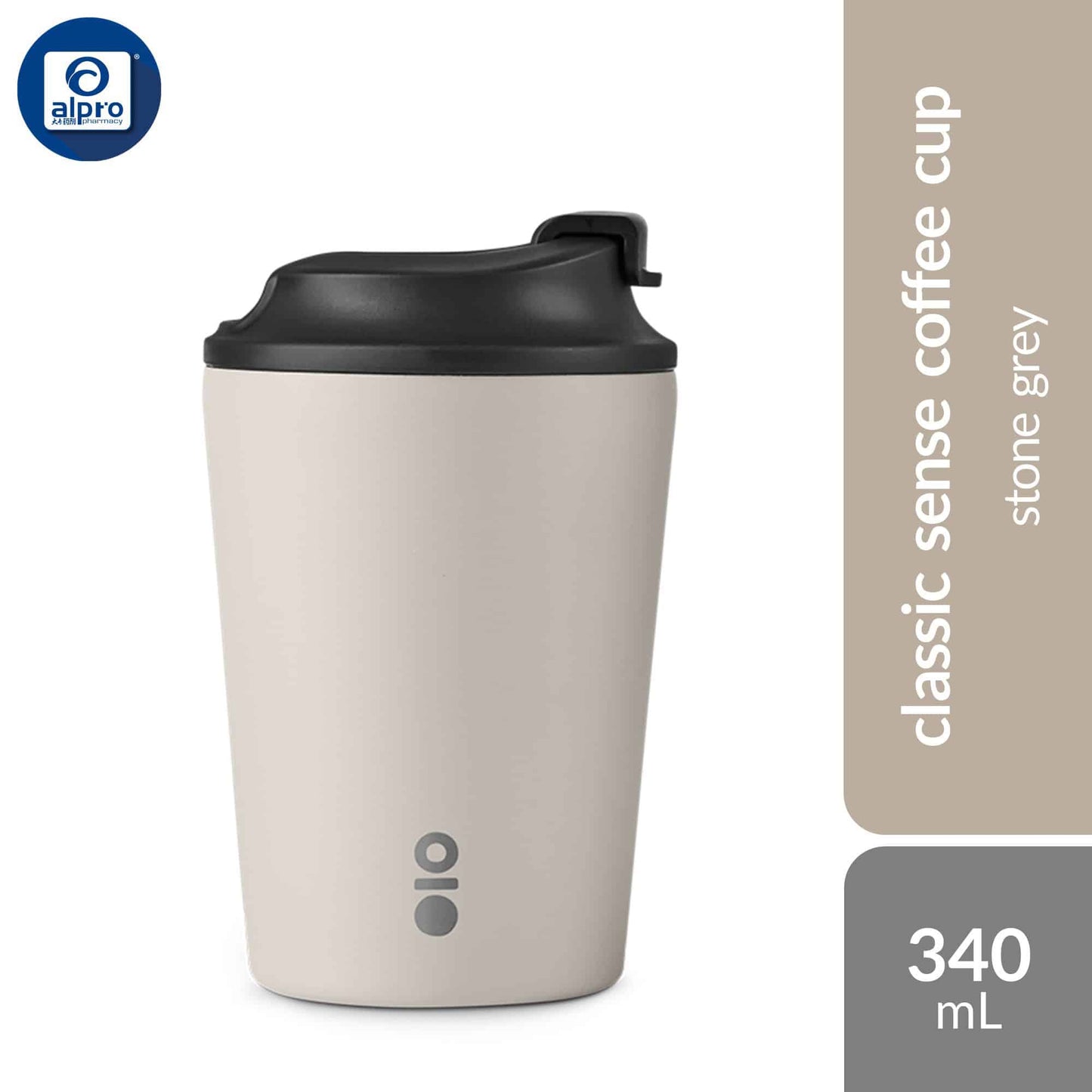 montigo-sense-coffee-cup-340ml-butter-cream-frozen-stone-grey-frozen-vacuum-insulation-to-retain-temperature product image 1