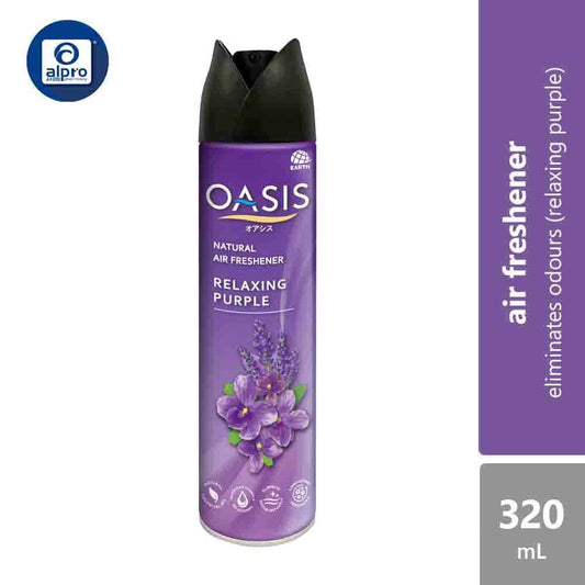 oasis-natural-air-freshener-spray-320ml-pink-blossom-relaxing-purple-lively-green product image 1