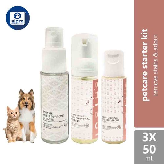 shibui-pet-starter-kit-moisturising-oat-shampoo-no-rinse-waterless-foam-shampoo-enzyme-multi-purpose-cleaner-50ml-x3