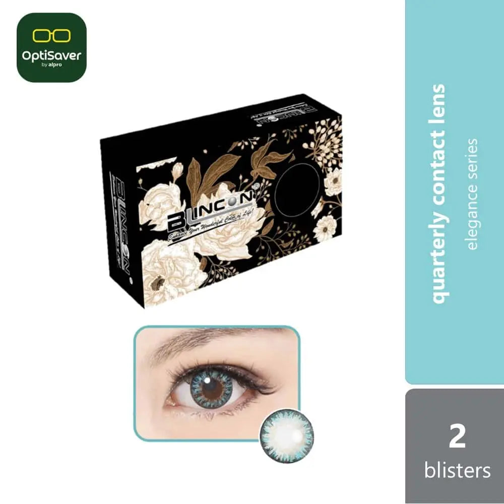 blincon-elegance-color-lens-90d-quarterly-contact-lenses-sapphire-blue product image 1
