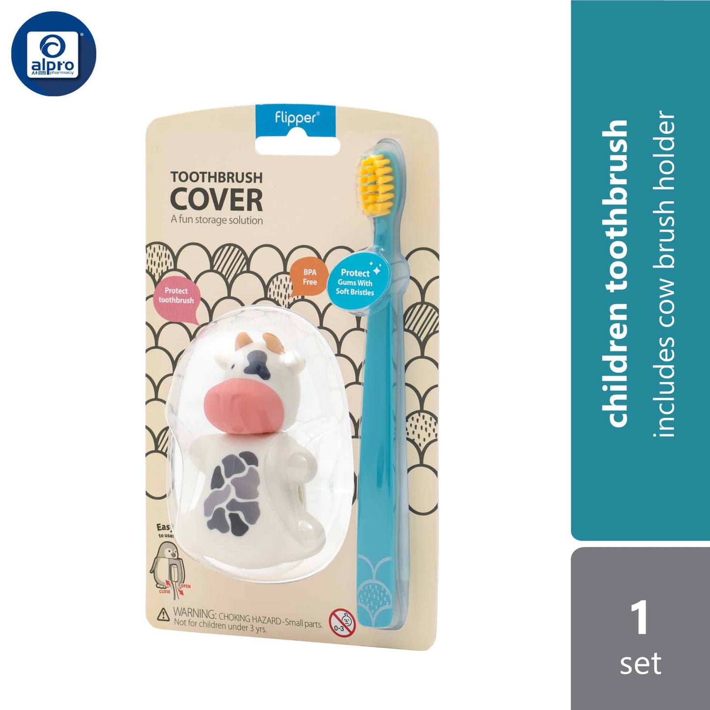 flipper-fun-animal-kids-combo-beagle-cat-cow-elephant-lion-giraffe-panda-penguin-turtle-1s-includes-animal-b product image 1