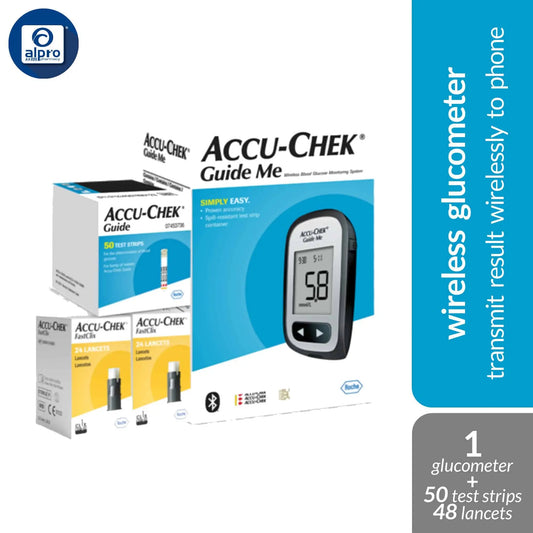 accu-chek-guide-me-starter-kit-with-50-test-strips-2x24-lancet-transmit-result-wirelessly-to-your-smartphone