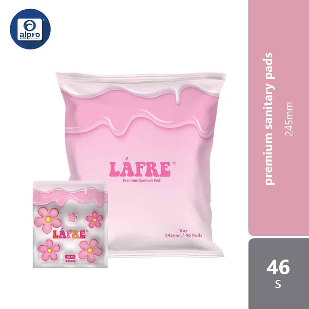lafre-premium-sanitary-pads-day-use-245mm-46s-comfy-dry-and-breathable