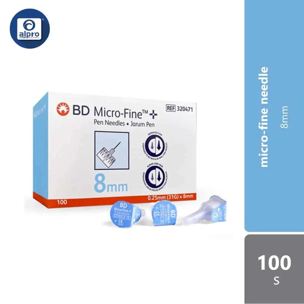 bundle-bd-micro-fine-pen-needle-8mm-100s-free-alcohol-swab-reduce-injection-pain
