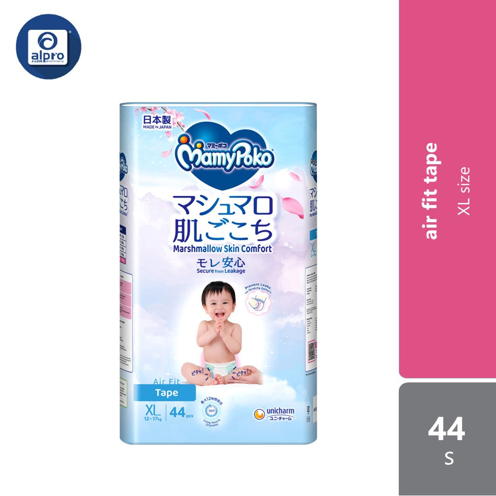 Mamy Poko Open Air Fit XL 44s | Anti-Leakage MamyPoko