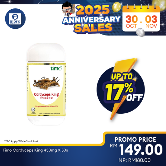 Timo Cordyceps King 450mg X 50s Alpro Pharmacy