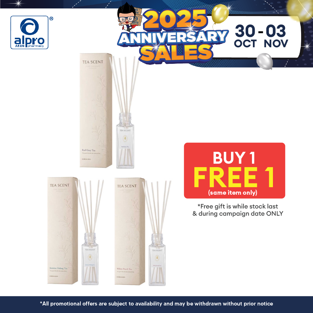 Sugi Harukado Tea Scent Reed Diffuser 100ml | 3 Scents Alpro Pharmacy