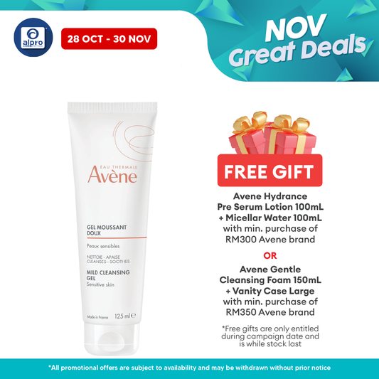 Avene Soapless Foaming Gel 125ml | Remove Make Up & Impurities Alpro Pharmacy