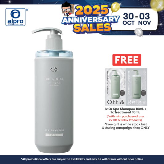 Off & Relax Spa Shampoo Refresh Cassis & Muguet Scent 460ml Alpro Pharmacy