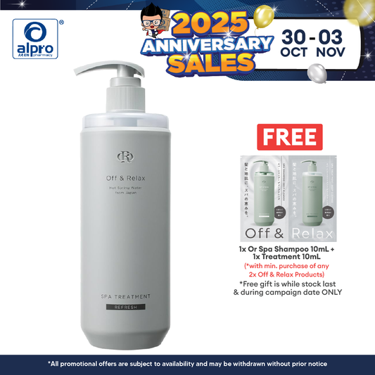 Off & Relax Spa Hair Treatment Refresh Cassis & Muguet Scent 460ml Alpro Pharmacy