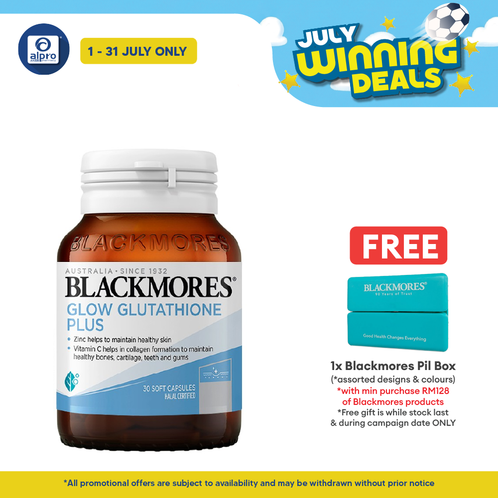 blackmores glutathione Bio C Gluta IMU+ 15 Capsules green tea BLACKMORES Glow Glutathione Plus 250MG