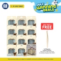 Odyssee Glue-Free Eye Lash (6 Pairs) | Lightweight & Comfortable No Stinging and No Irritation