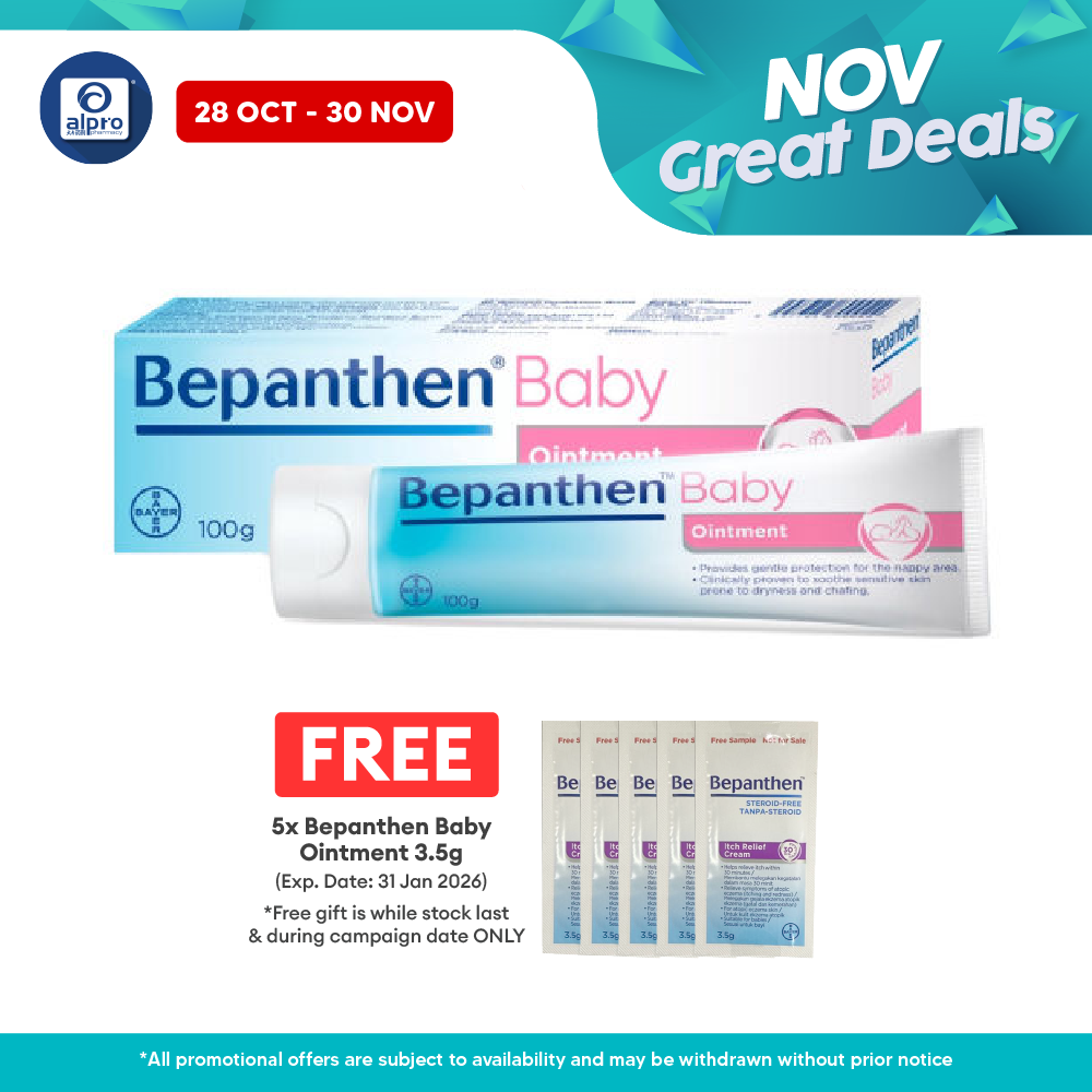 Bepanthen Ointment Nappy Rash 100g | Gently Aids Natural Skin Recovery Bepanthen