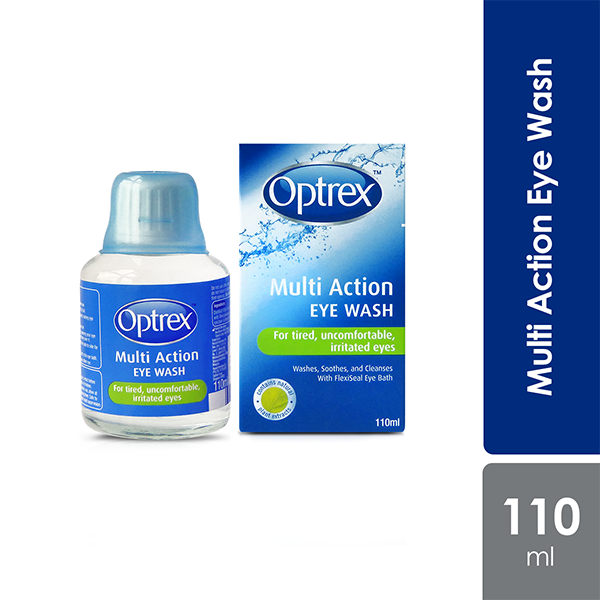 Optrex Multi Action Eye Wash 110ml | Moisturise and Soothe Eyes Alpro Pharmacy
