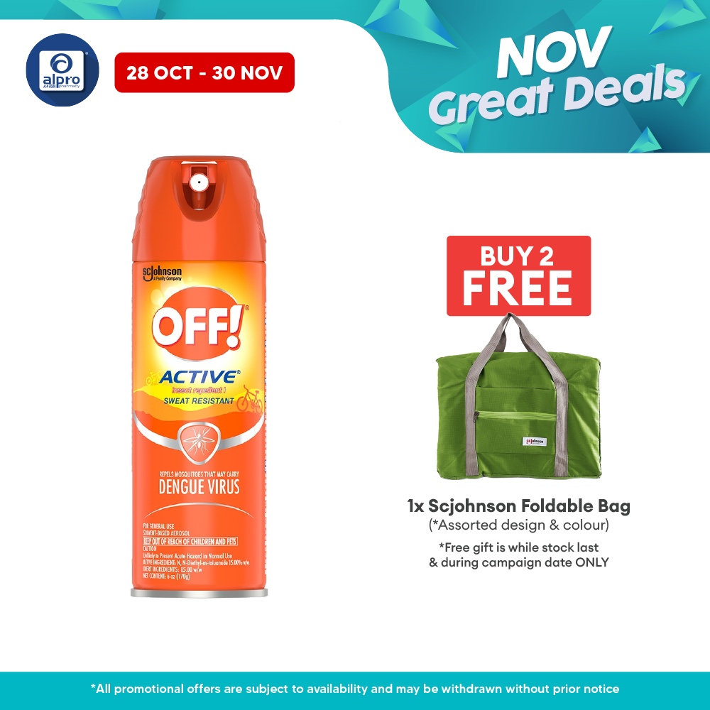 Off Insect Repellent Aerosol Spray 170g Alpro Pharmacy