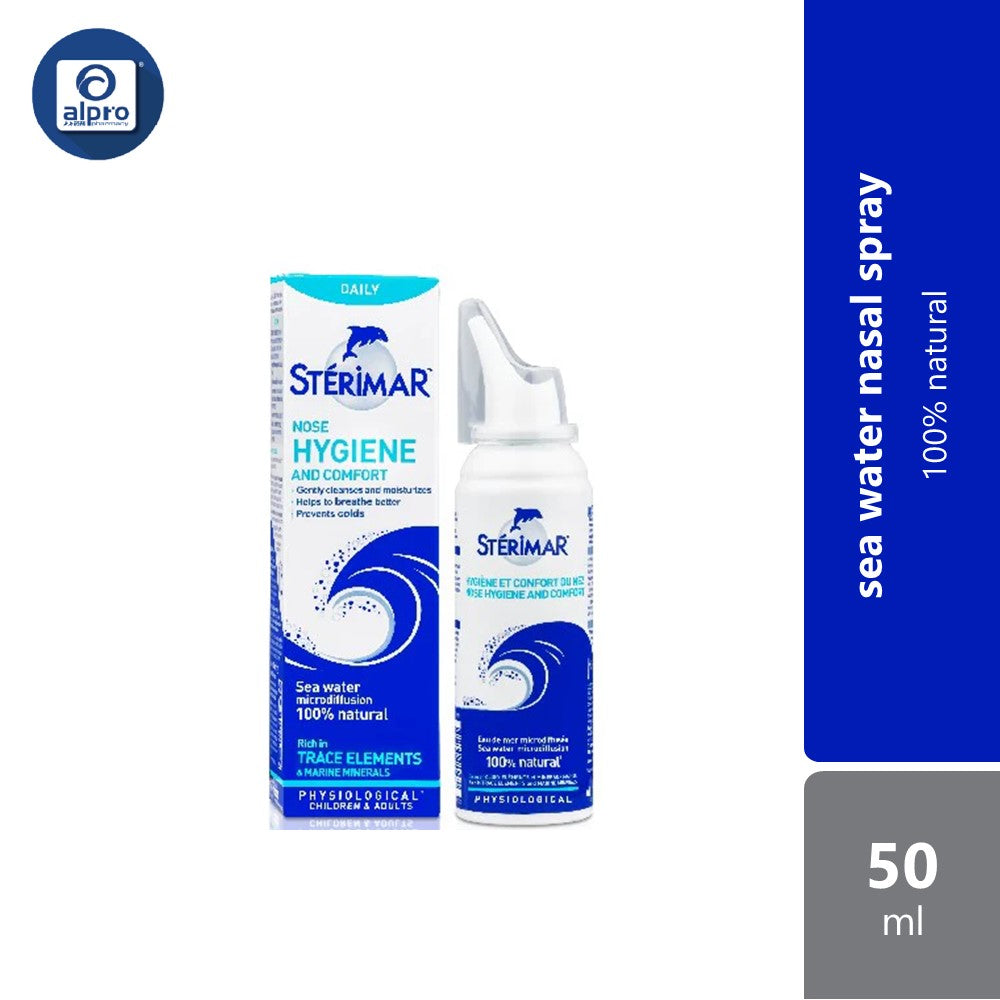 Sterimar Nose Hygiene And Comfort 50ml | Nasal Spray for Kids Age 3 Years Above Sterimar