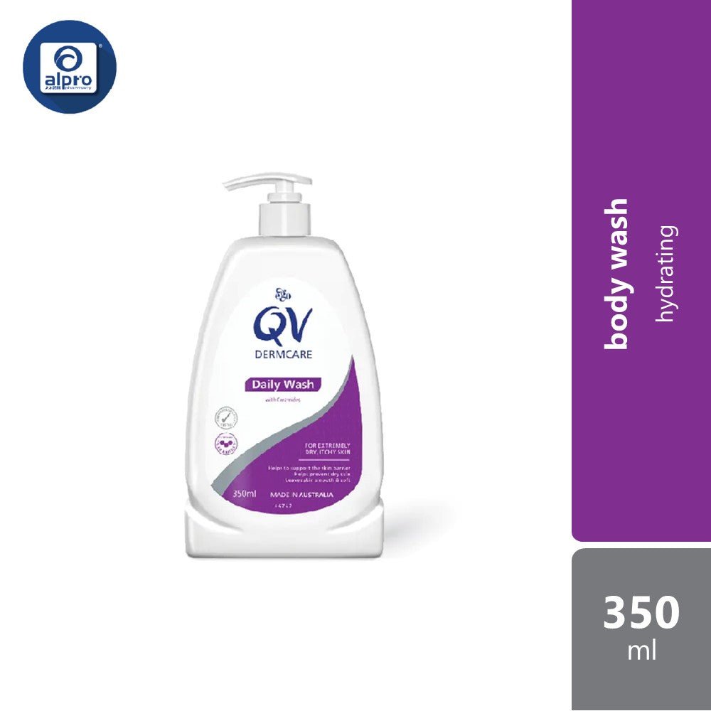 Qv Dermcare Daily Wash With Ceramides 350ml | Hydrating Alpro Pharmacy