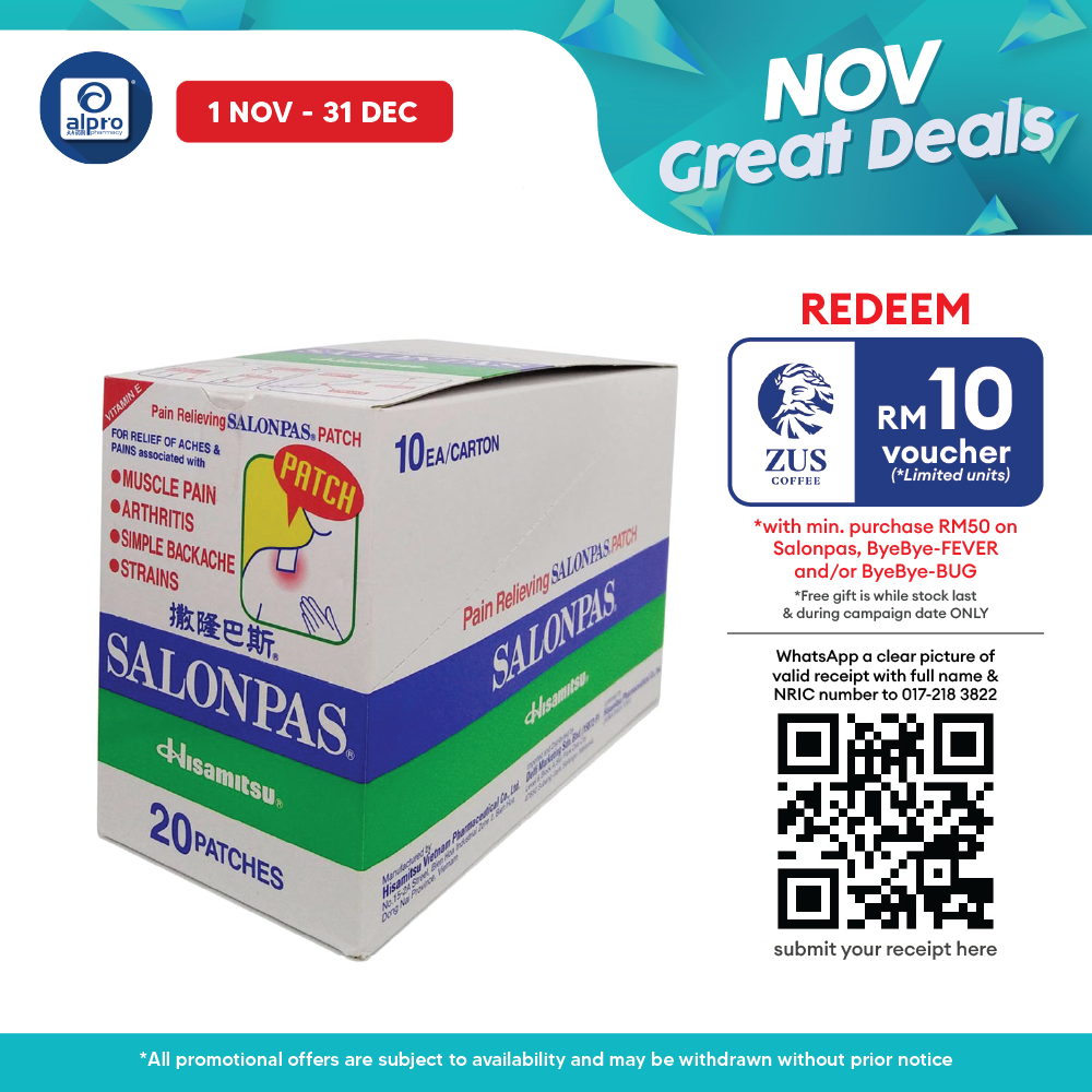 Hisamitsu Salonpas 20s Alpro Pharmacy